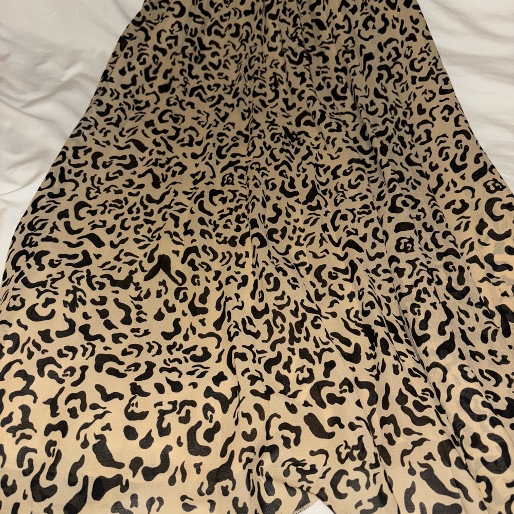 Leopard Print Midi Skirt